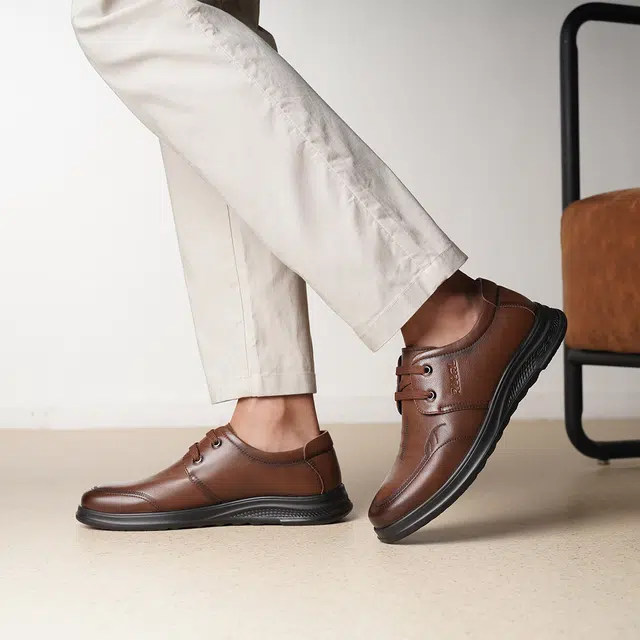 日泰 牛皮革 通勤 软底软面 个性简约 休闲鞋 男款