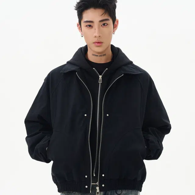 TH Fabricate Retro Hoodie Jacket Black