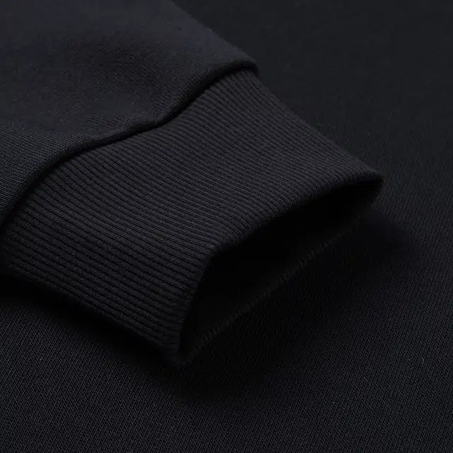 特步 纯色百搭保暖卫衣 男款 正黑色