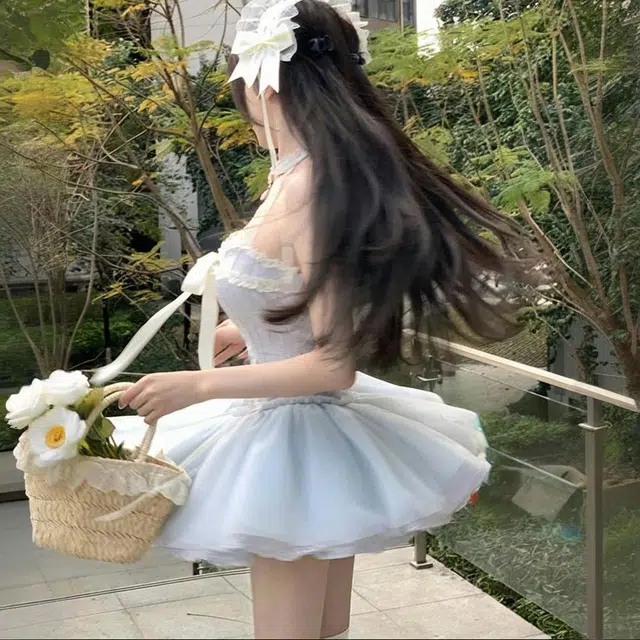 格子苔 舒适时尚通勤简约无袖连衣裙 女款