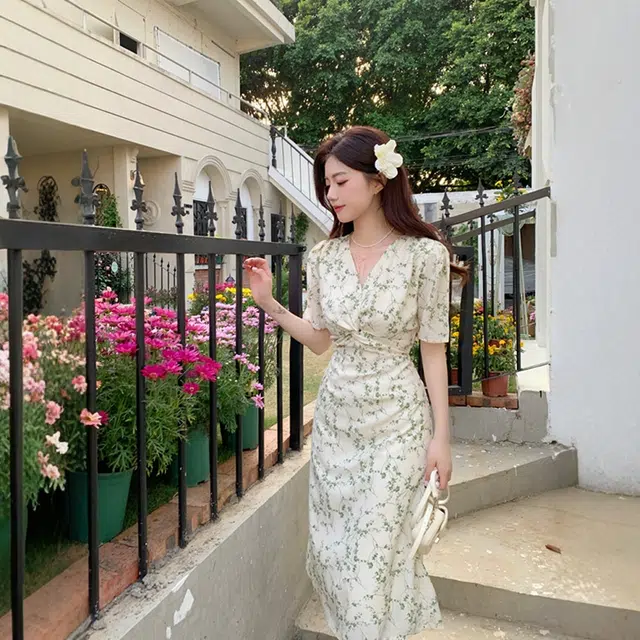 格子苔 舒适时尚简约通勤百搭短袖连衣裙 女款