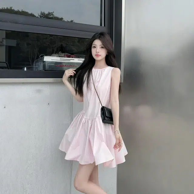 格子苔 法式背心子女装夏季爆款小个子巨好看短裙无袖连衣裙 女款