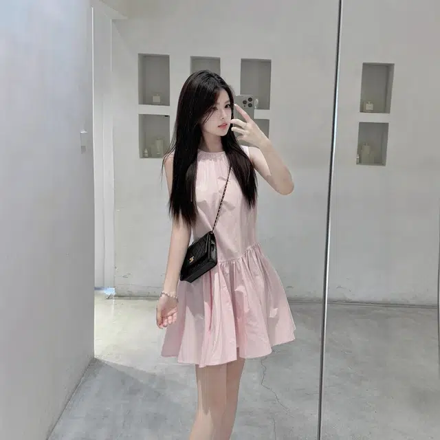格子苔 法式背心子女装夏季爆款小个子巨好看短裙无袖连衣裙 女款