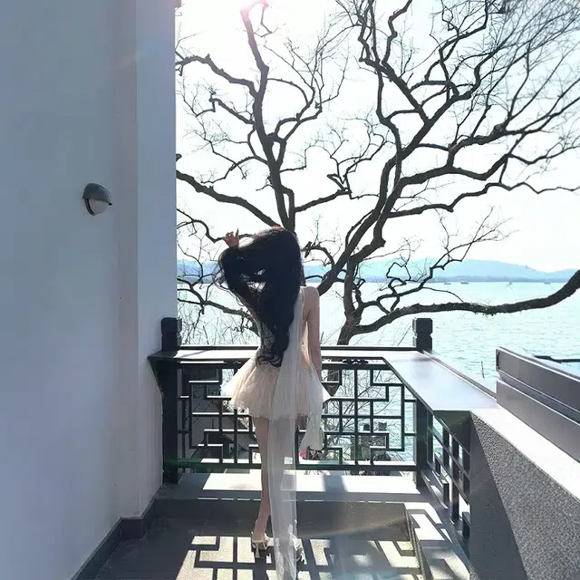 格子苔 刺绣条纹今年流行爆款仙女裙吊带连衣裙 女款