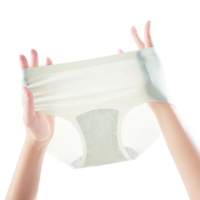 宜而爽 冰丝绷带凉感纯棉抗菌无痕三角裤中腰收腹不夹臀运动瑜伽纯色百搭休闲内裤 女款 礼袋组合装