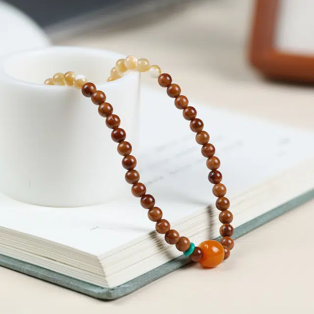 镯钰瑭 新中式文玩佛珠念珠绕指柔盘珠复古民族风轻奢高级感精致简约小众手饰#好运 库克 菩提类手串 男女同款情侣款