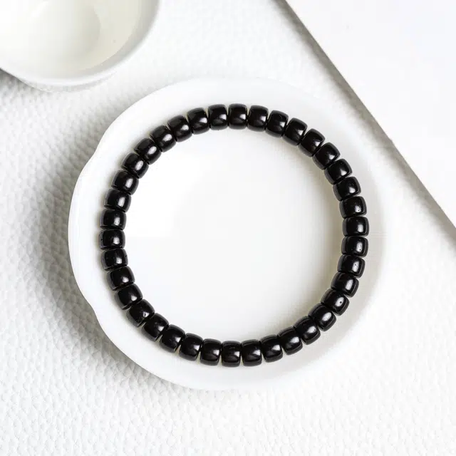 镯钰瑭 新中式 低调墨黑油润 简约 精致温婉 招财纳福诸事顺利 顺遂无忧盘玩 好运 椰蒂 手串 男女同款情侣款