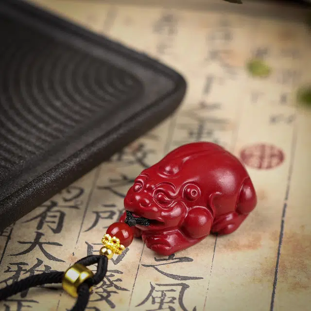 镯钰瑭 招财貔貅 新中式国潮复古民族风吉祥瑞兽纳福 聚财吸金 诸事顺意 日常通勤百搭高级感#好运 再造辰砂朱砂 项链 男女同款情侣款