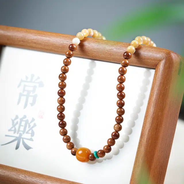 镯钰瑭 新中式文玩佛珠念珠绕指柔盘珠复古民族风轻奢高级感精致简约小众手饰#好运 库克 菩提类手串 男女同款情侣款