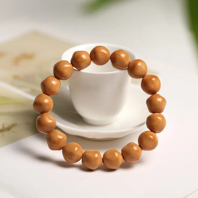 镯钰瑭 新中式国潮 招财平安好运复古高级感绕指柔 盘玩小众设计感气质风格文玩转运珠 猴头核桃 手串 男女同款情侣款