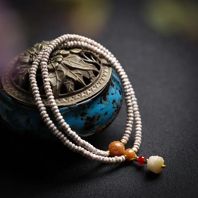 镯钰瑭 醒狮转运珠平安喜乐 文玩佛珠 串珠 复古国潮手饰 文艺简约风 招财纳福#好运 星月菩提 手串 男女同款情侣款