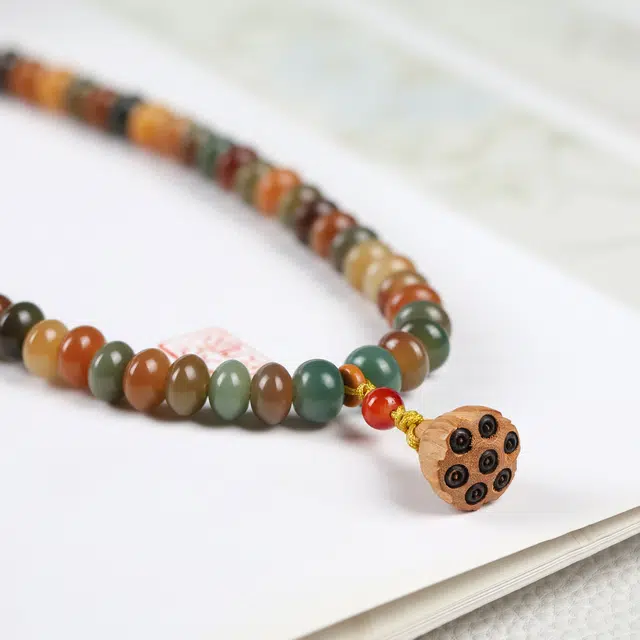 镯钰瑭 新中式复古 民族风轻奢 高级感 文玩盘玩佛珠招财纳福考试考研考公上岸转运珠#好运 菩提根 手串 男女同款情侣款