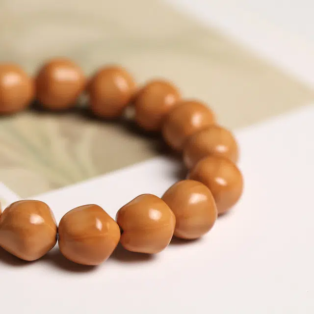 镯钰瑭 新中式国潮 招财平安好运复古高级感绕指柔 盘玩小众设计感气质风格文玩转运珠 猴头核桃 手串 男女同款情侣款