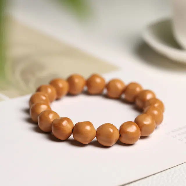 镯钰瑭 新中式国潮 招财平安好运复古高级感绕指柔 盘玩小众设计感气质风格文玩转运珠 猴头核桃 手串 男女同款情侣款