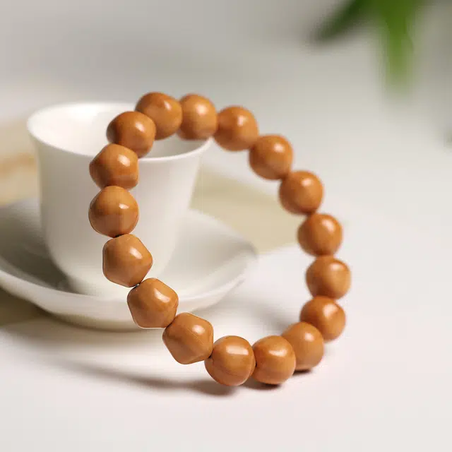 镯钰瑭 新中式国潮 招财平安好运复古高级感绕指柔 盘玩小众设计感气质风格文玩转运珠 猴头核桃 手串 男女同款情侣款