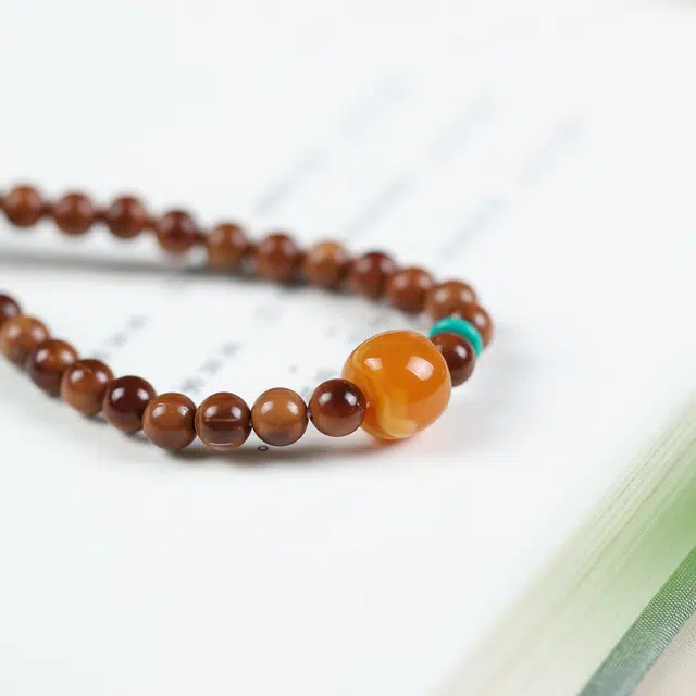 镯钰瑭 新中式文玩佛珠念珠绕指柔盘珠复古民族风轻奢高级感精致简约小众手饰#好运 库克 菩提类手串 男女同款情侣款