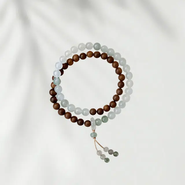 镯钰瑭 新中式国潮 小众简约设计感 日常通勤  百搭显白 穿搭#好运 鸡翅木 木作手串 男女同款情侣款