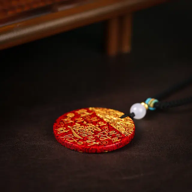 镯钰瑭 招财进宝玄学新中式国潮时尚民族风 事业有成 节节高升 学业顺利手工随机编绳 #好运 朱砂 项链 男女同款情侣款