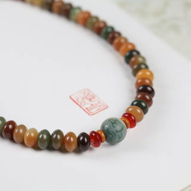 镯钰瑭 新中式复古 民族风轻奢 高级感 文玩盘玩佛珠招财纳福考试考研考公上岸转运珠#好运 菩提根 手串 男女同款情侣款