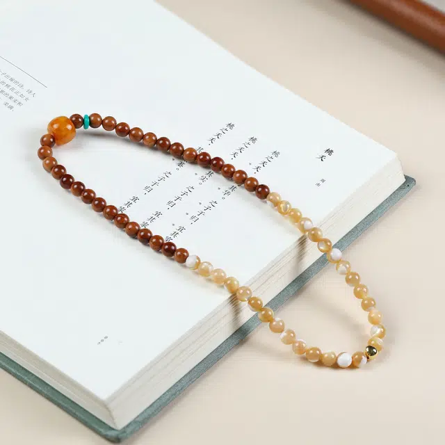 镯钰瑭 新中式文玩佛珠念珠绕指柔盘珠复古民族风轻奢高级感精致简约小众手饰#好运 库克 菩提类手串 男女同款情侣款