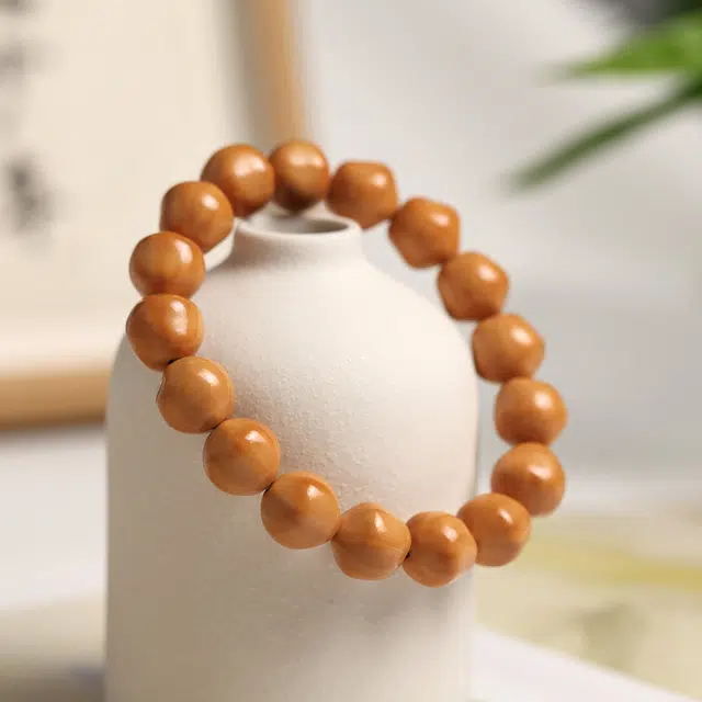 镯钰瑭 新中式国潮 招财平安好运复古高级感绕指柔 盘玩小众设计感气质风格文玩转运珠 猴头核桃 手串 男女同款情侣款