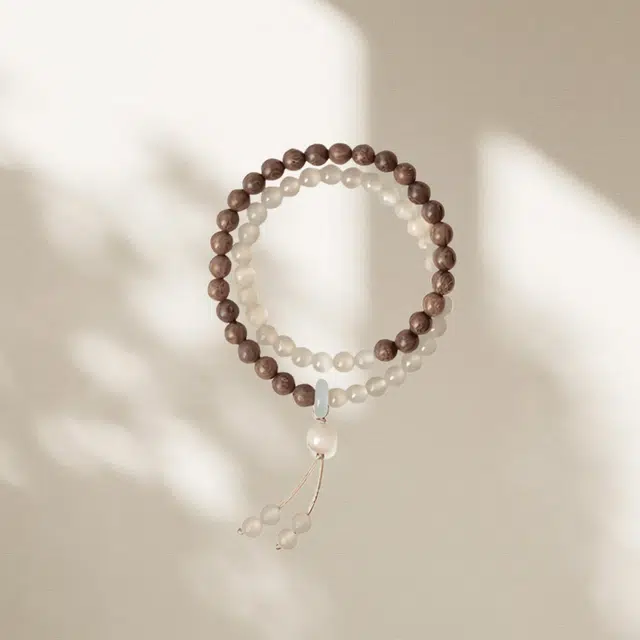 镯钰瑭 复古中式 精致设计小众 国风百搭#好运 鸡翅木 木作手串 男女同款情侣款