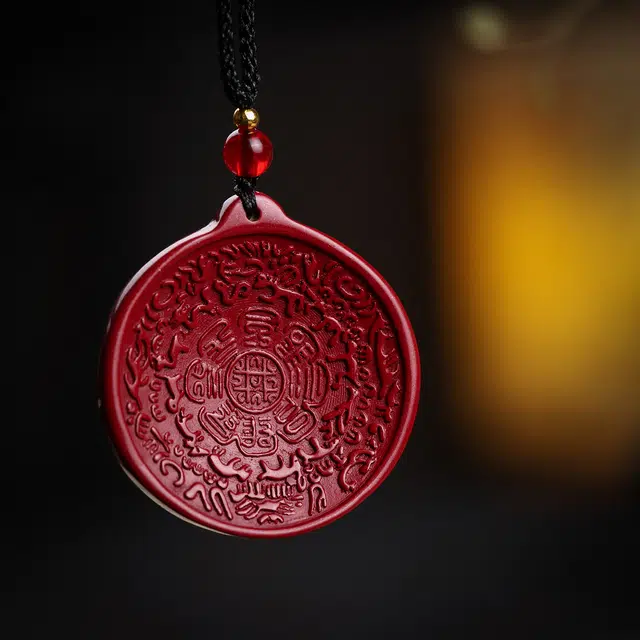 镯钰瑭 新中式 简约时尚 小众设计 招财纳福 旺事业/学业/爱情/本命年/财运 好运 再造辰砂朱砂 项链 男女同款情侣款