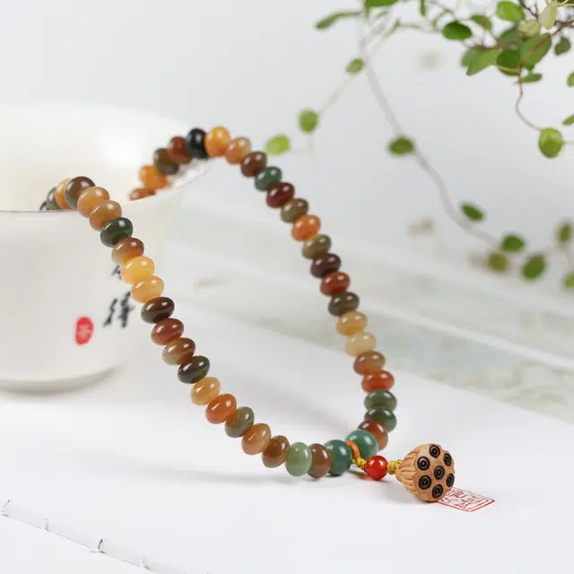 镯钰瑭 新中式复古 民族风轻奢 高级感 文玩盘玩佛珠招财纳福考试考研考公上岸转运珠#好运 菩提根 手串 男女同款情侣款