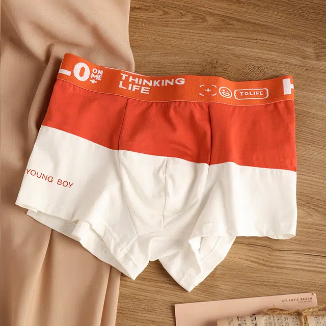 木清清 透气中腰运动无痕平角内裤 男款