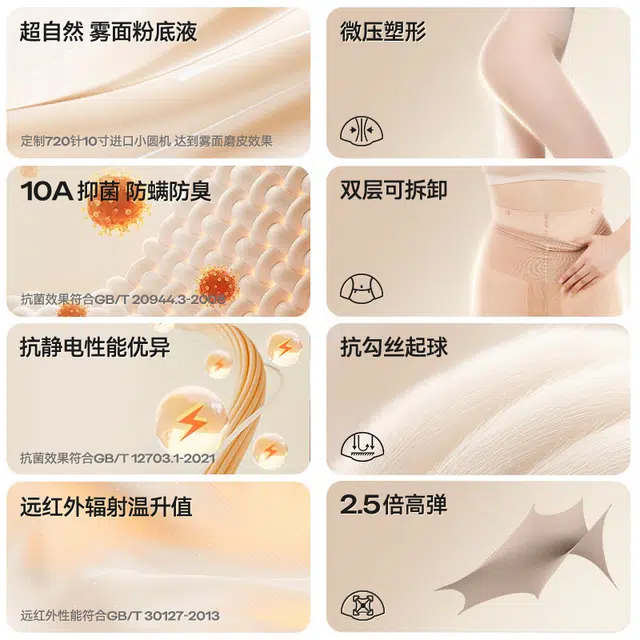 菇娘家 光腿神器双层可拆卸保暖大码防勾丝连袜秋冬打底裤 女款