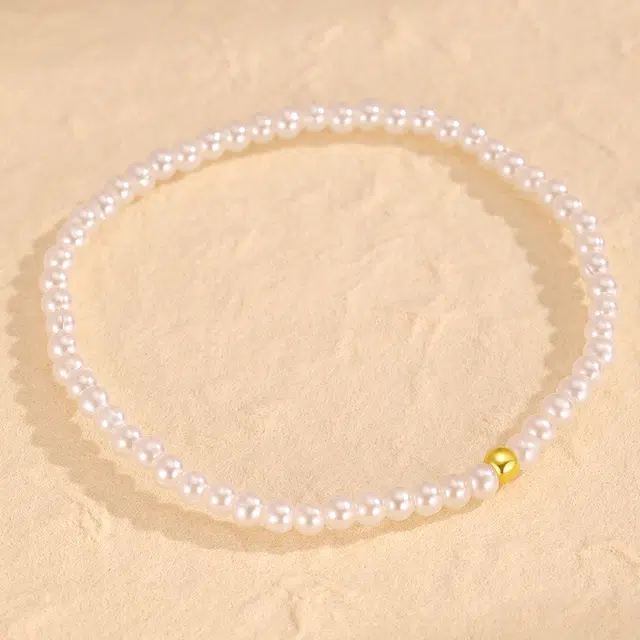 水贝 小香风 小金珠转运珠轻奢小众设计高级感日常通勤简约百搭闺蜜学生生日送礼 足 金 贝珠 手链 女款