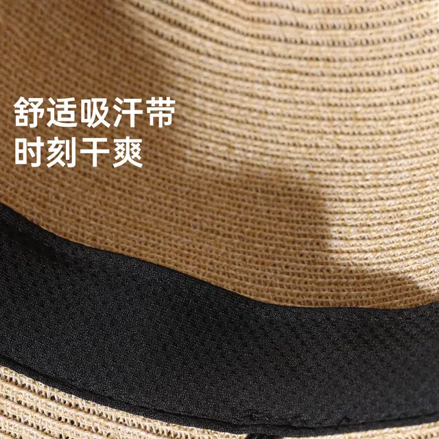 红豆 遮阳帽春夏户外防紫外线可折叠帽子太阳帽 聚酯纤维 防晒帽 女款