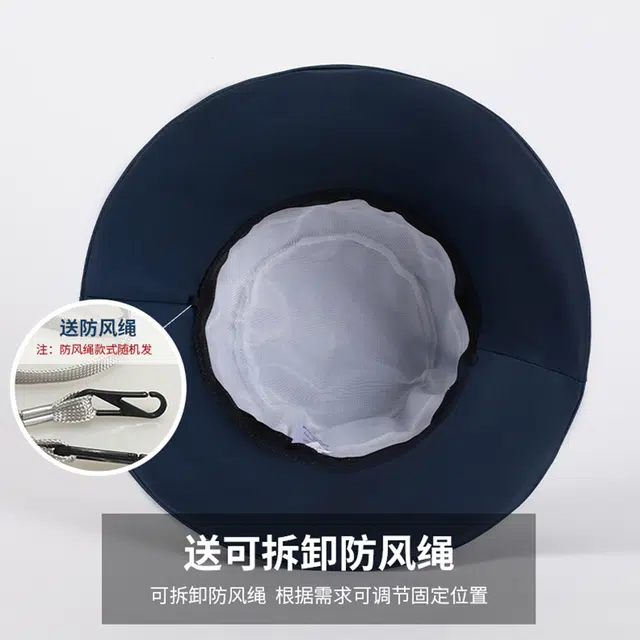 红豆 遮阳帽春夏户外防紫外线可折叠帽子印花蝴蝶结太阳帽 聚酯纤维 防晒帽 女款