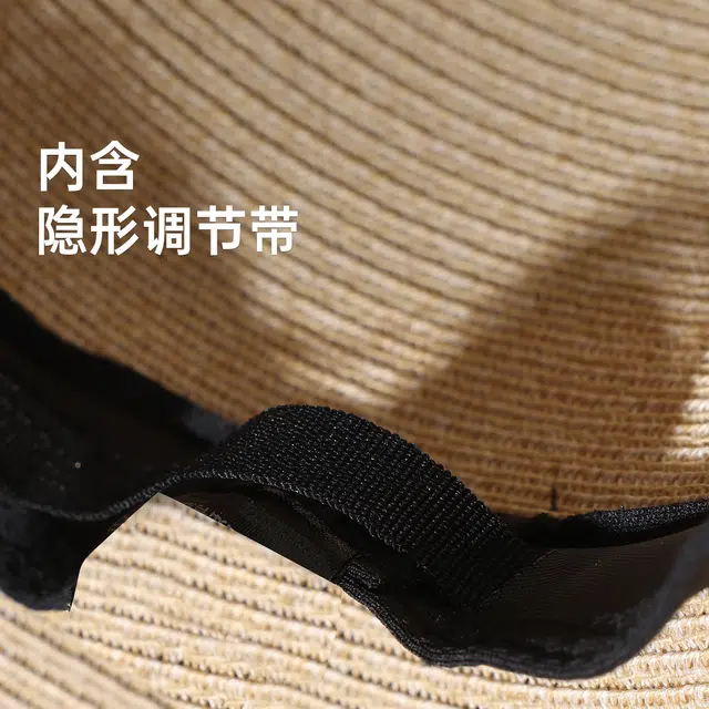 红豆 遮阳帽春夏户外防紫外线可折叠帽子太阳帽 聚酯纤维 防晒帽 女款