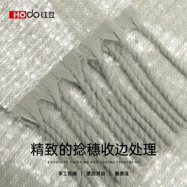 红豆 保暖加厚时尚百搭 羊毛 绒线围巾 女款