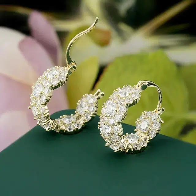 澜耀  经典花朵耳饰 时尚小众设计轻奢百搭高级感 合金 耳环 女款