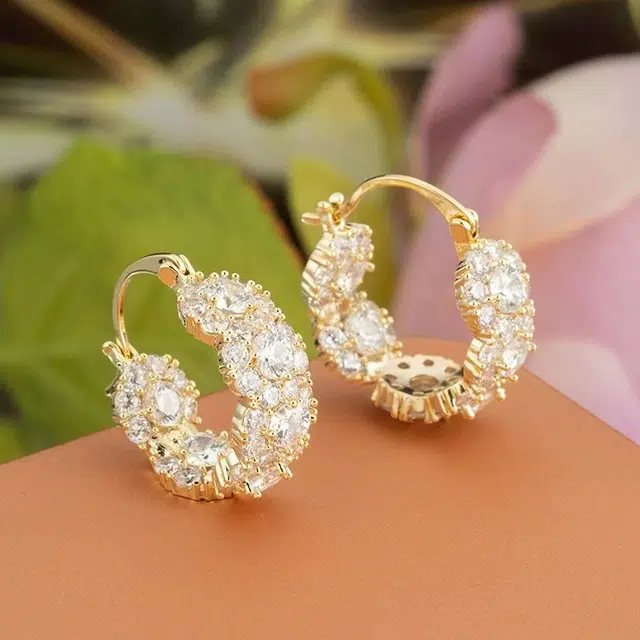 澜耀  经典花朵耳饰 时尚小众设计轻奢百搭高级感 合金 耳环 女款