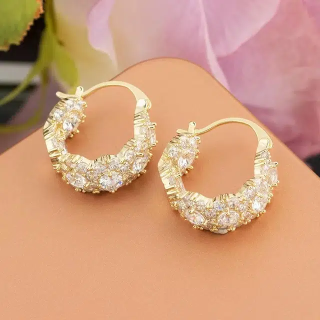 澜耀  经典花朵耳饰 时尚小众设计轻奢百搭高级感 合金 耳环 女款