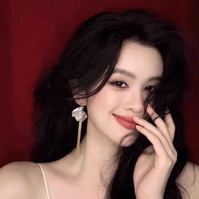 澜耀 法式复古白花长款流苏 高级感设计文艺气质耳饰 合金 耳环 女款