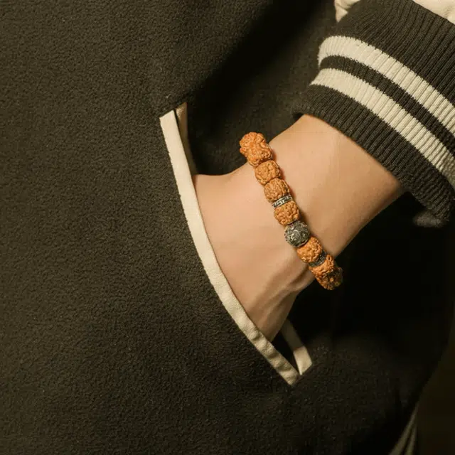 唐述 聚财纳福 八方来财新中式国潮国风 招财转运经典百搭霸气好运 金刚菩提 手串 男款