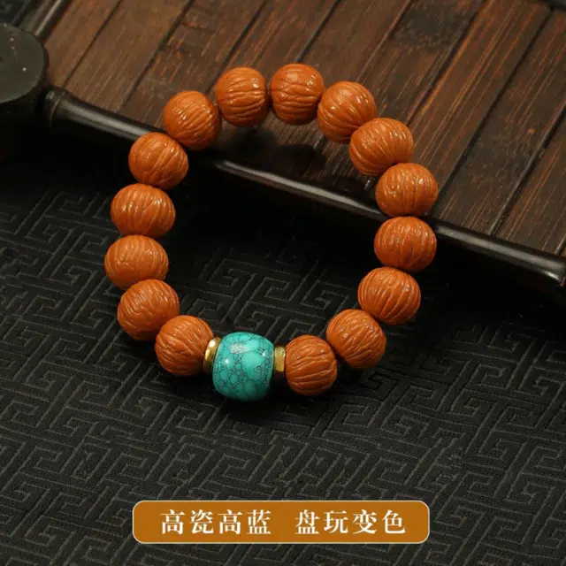 唐述 平安纳福招财转运盘串富富新中式小众文玩未来可期蒸蒸日上好运 猴头核桃 手串 男女同款情侣款