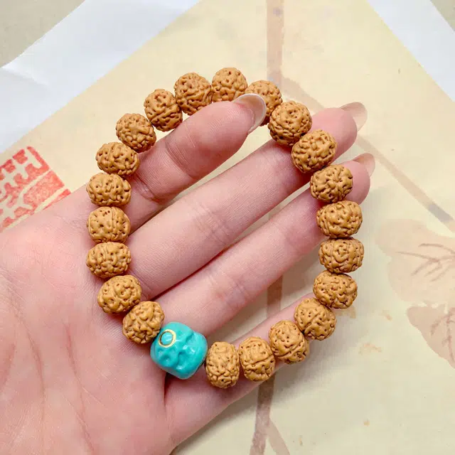 唐述 【一帆风顺】新中式国潮复古招财文玩日常百搭福气满满招财转运好运 金刚菩提 手串 男女同款情侣款