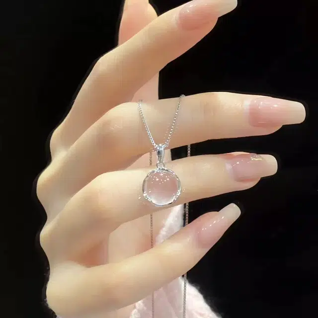 唐述 闪烁水滴圆珠简约小众甜美少女感温柔大方小清新学院#好运 菩提根 项链 女款