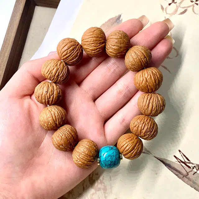 唐述 精品级凤羽土豪猴王新中式小众平安纳福盘玩盘出富贵 事业运原籽文玩佛珠飞黄腾达 好运 猴头核桃 手串 男女同款情侣款