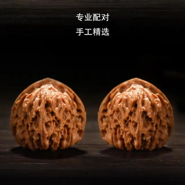 唐述 【高品质】财源滚滚小众石狮子头新中式复古老树全品无修手工打底盘玩 好运转运 文玩核桃 把件 男女同款情侣款