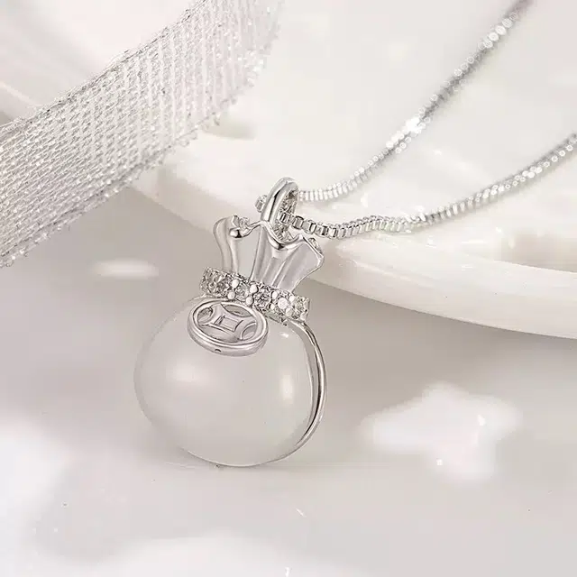 唐述 【铜钱福袋】招财纳福平安吉祥#好运 菩提子/菩提籽 项链 女款