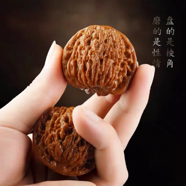 唐述 【手工精配】精品四座楼麒麟官帽苹果圆狮子头把玩新中式经典盘出富贵路 升职加薪有钱花好运 文玩核桃 把件 男女同款情侣款