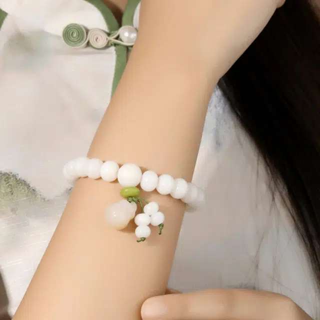 唐述 【福禄双全】吉祥如意招财纳福新中式小众葫芦文玩念珠福气满满好运 白玉菩提 手串 男女同款情侣款