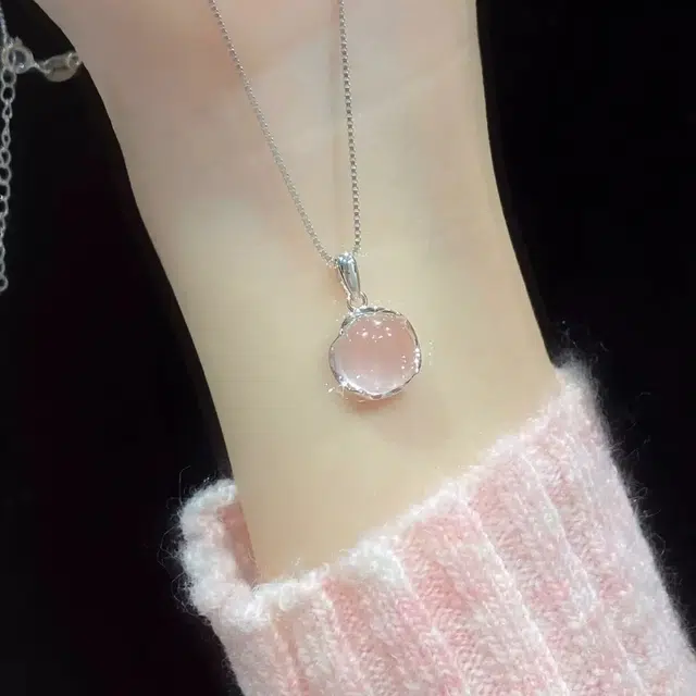 唐述 闪烁水滴圆珠简约小众甜美少女感温柔大方小清新学院#好运 菩提根 项链 女款