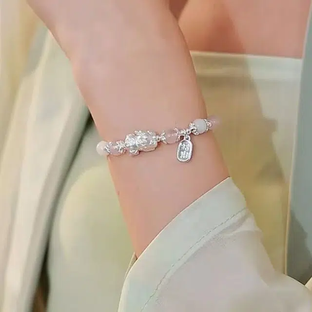 唐述 新中式国潮小众时尚高级日常百搭财纳福财运亨通好运招貔貅吞金兽 菩提根 手串 男女同款情侣款